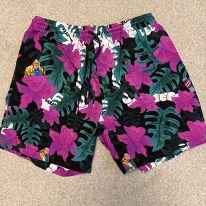 RSVLTS Jurassic Park Dennis Nedry Swim Shorts Mens XL Paradise Print Trunks